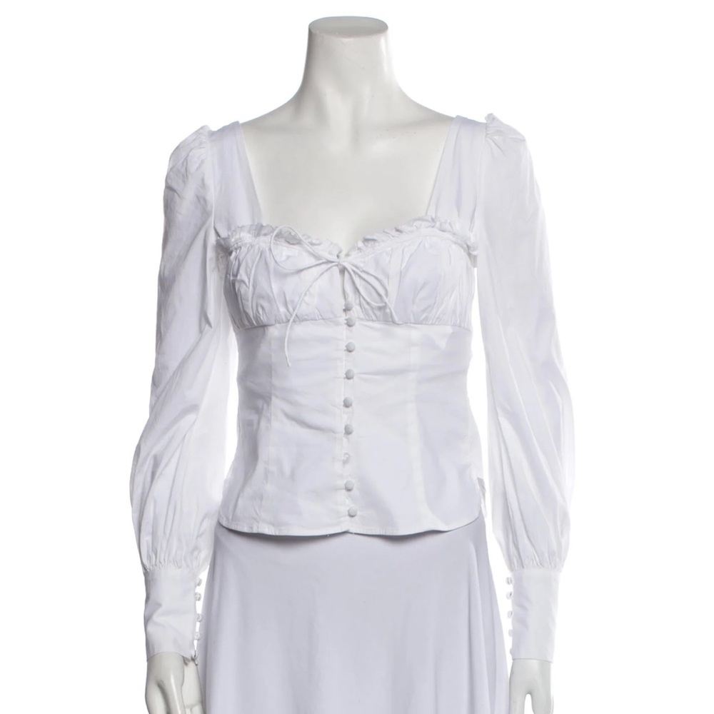 JONATHAN SIMKHAI LONG SLEEVE BLOUSE